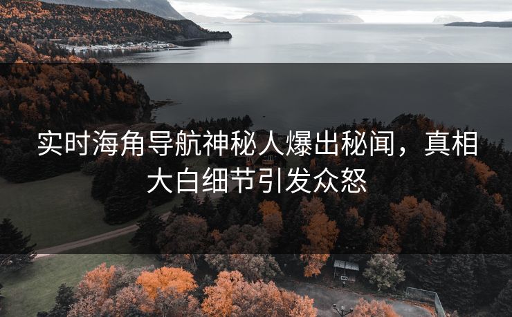 实时海角导航神秘人爆出秘闻，真相大白细节引发众怒