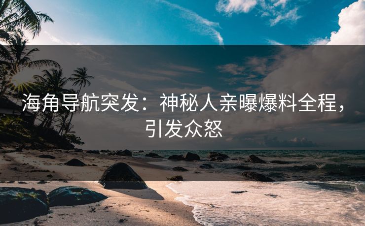 海角导航突发：神秘人亲曝爆料全程，引发众怒